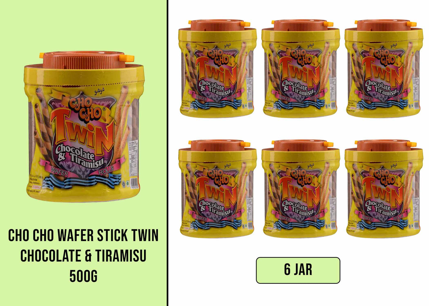 CHO CHO WAFER TIRAMISU 500G