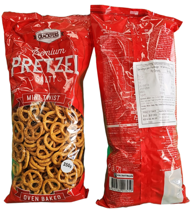 CRACKFERS PRETZEL SALTY 350GM