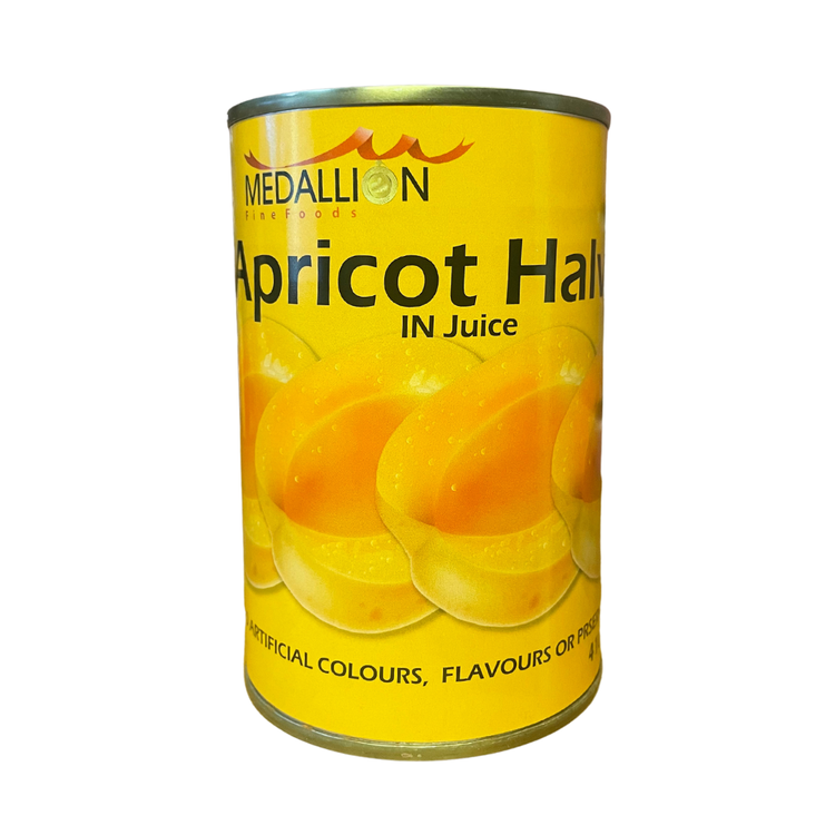 MEDALLION APRICOT HALVES 410GM