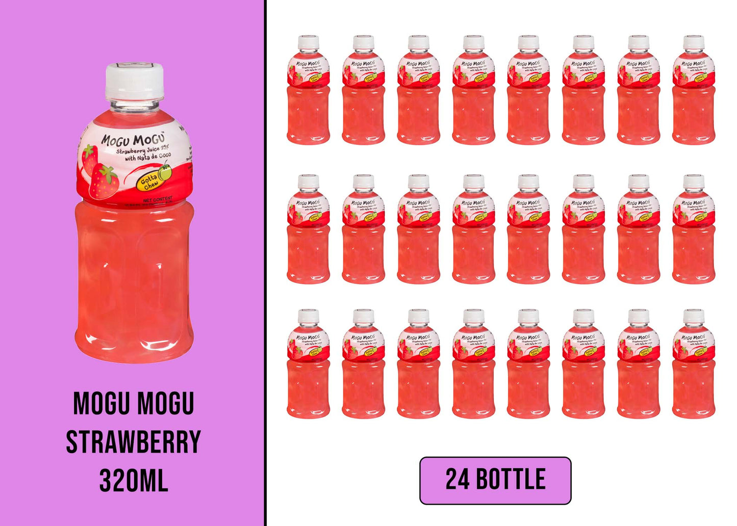 MOGU MOGU 320ml STRAWBERRY