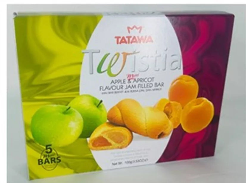 TWISTIA JAM FILL BARS APPLE & APRICOT