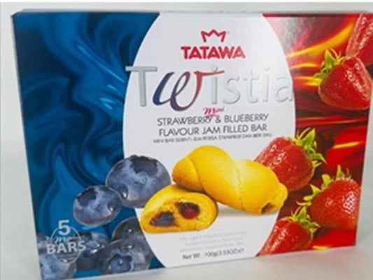 TWISTIA JAM FILL BARS STRAWBERRY & BLUEBERRY